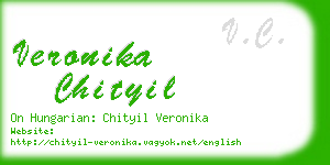 veronika chityil business card
